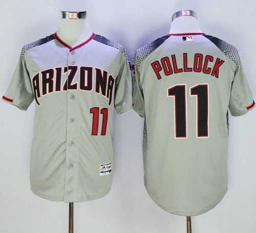 Arizona Diamondbacks #11 A. J. Pollock Gray Brick New Cool Base Stitched Baseball Jersey Sanguo,We sell and wholesale Arizona Diamondbacks #11 A. J. Pollock Gray Brick New Cool Base Stitched Baseball Jersey Sanguo on line form chian!